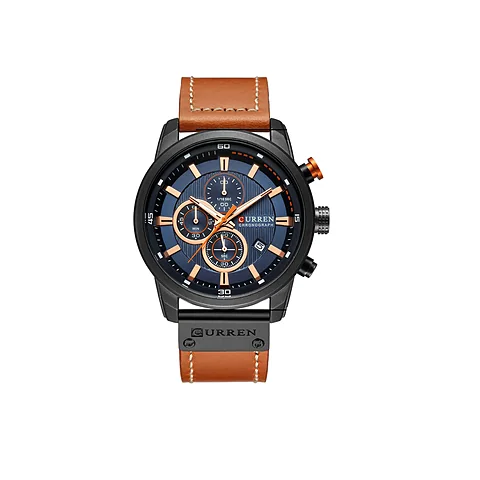Curren 8291 en café y azul