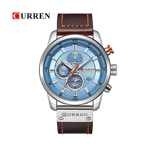 Curren 8291 en café y celeste