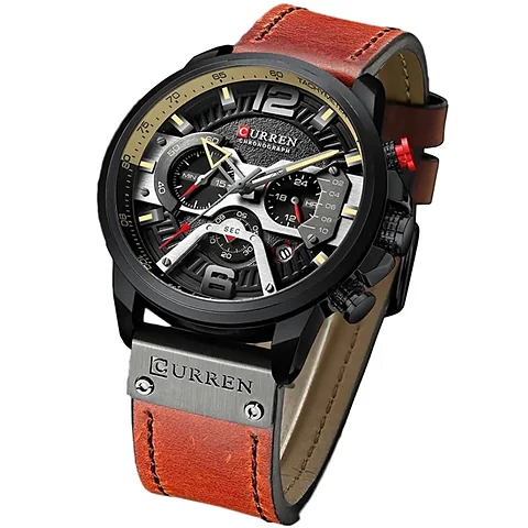 Curren 8329 en café claro