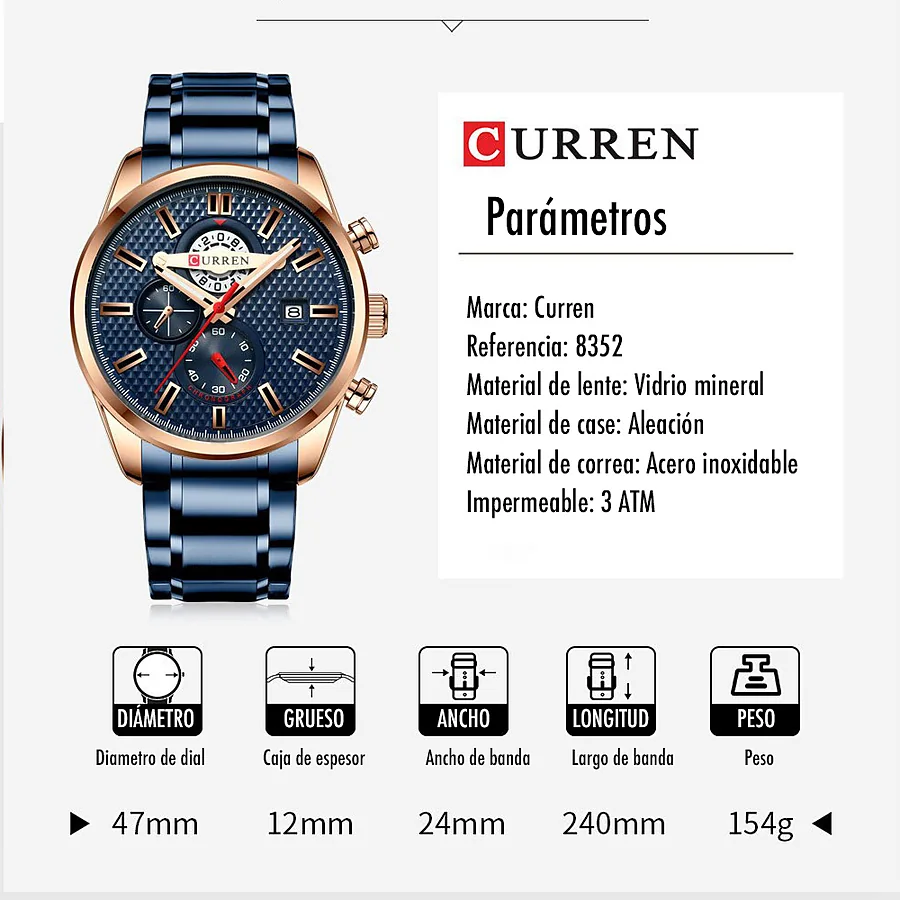 Curren 8352 en azul, foto 2