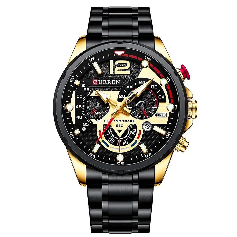 Curren 8395 en negro y dorado, foto 1