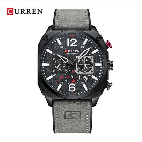 Curren 8398 en gris y negro