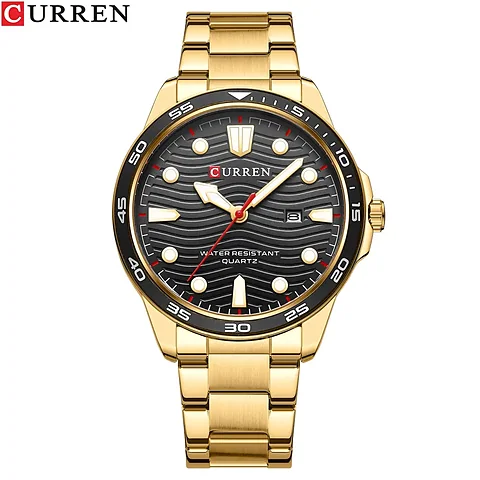 Curren 8426 en dorado y negro