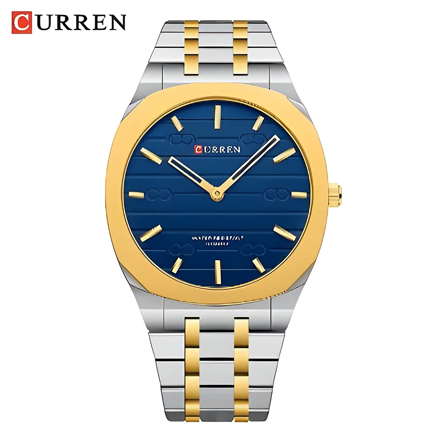 Curren 8444 en plateado y azul, foto 1