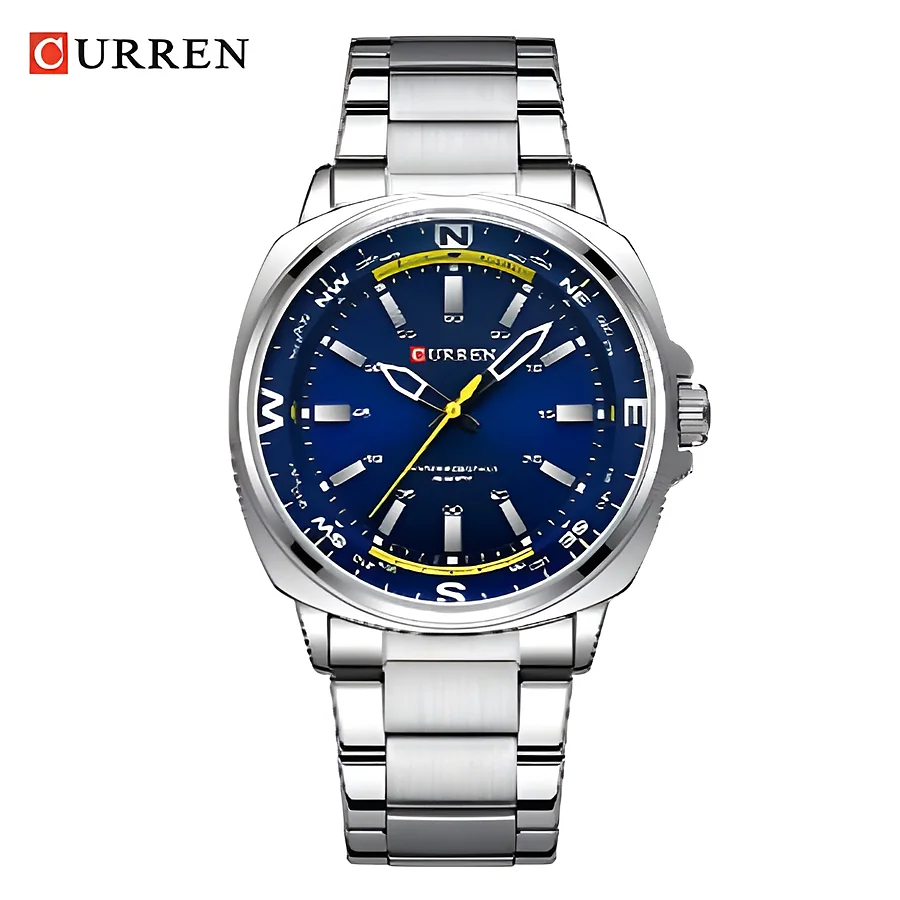 Curren 8455 en plateado y azul, foto 1