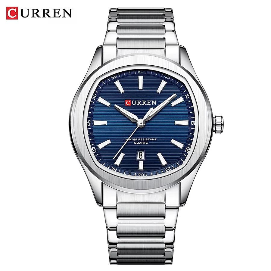 Curren 8474 en plateado y azul, foto 1