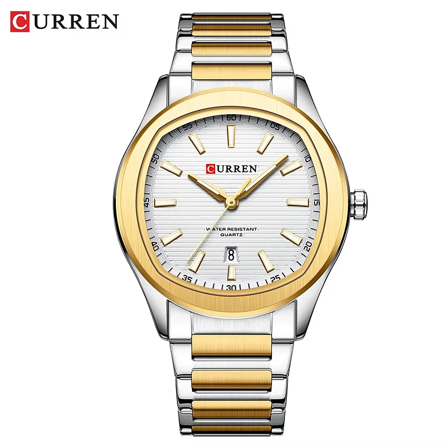 Curren 8474 en plateado y blanco, foto 1