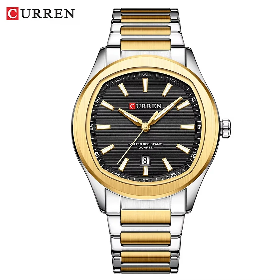 Curren 8474 en plateado, dorado y negro, foto 1