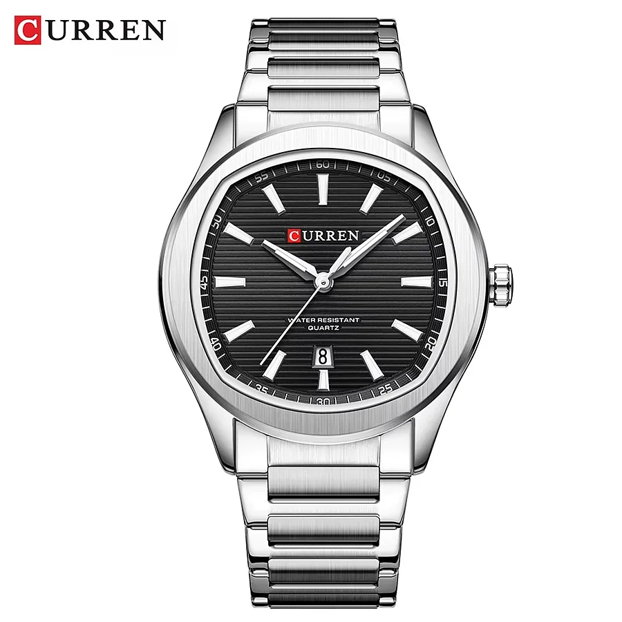 Curren 8474 en plateado y negro, foto 1