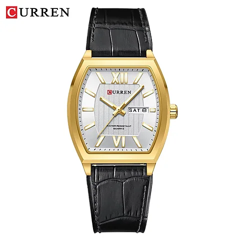 Curren 8478 en negro y dorado
