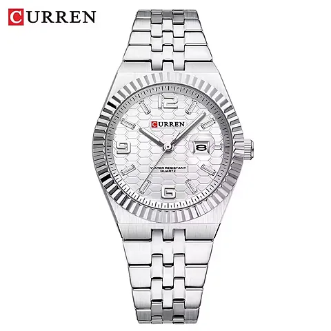 Curren 8498L en plateado