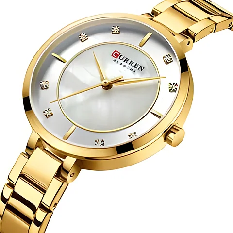 Curren 9051 en dorado y plateado