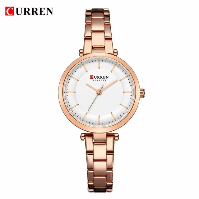 Curren 9054 en oro rosa y plateado, foto 1