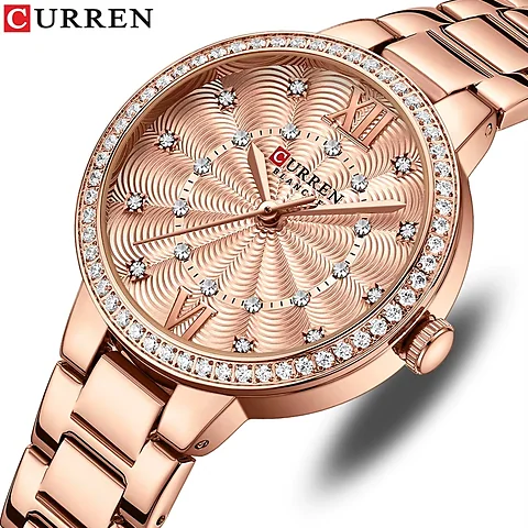 Curren 9085 en oro rosa