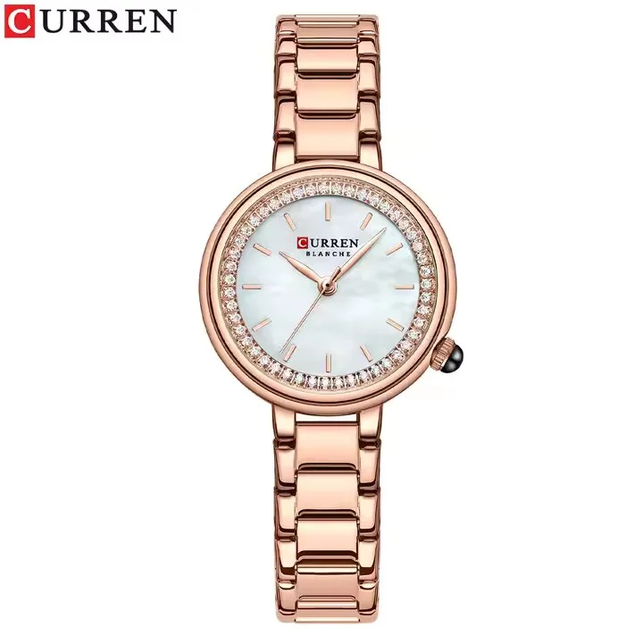 Curren 9089 en oro rosa y plateado, foto 1