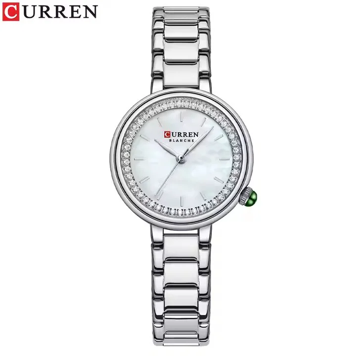 Curren 9089 en plateado y blanco, foto 1