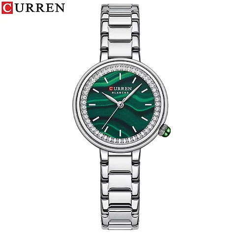 Curren 9089 en plateado y verde