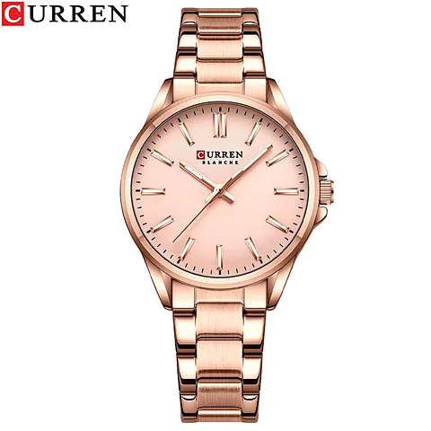 Curren 9090L en oro rosa