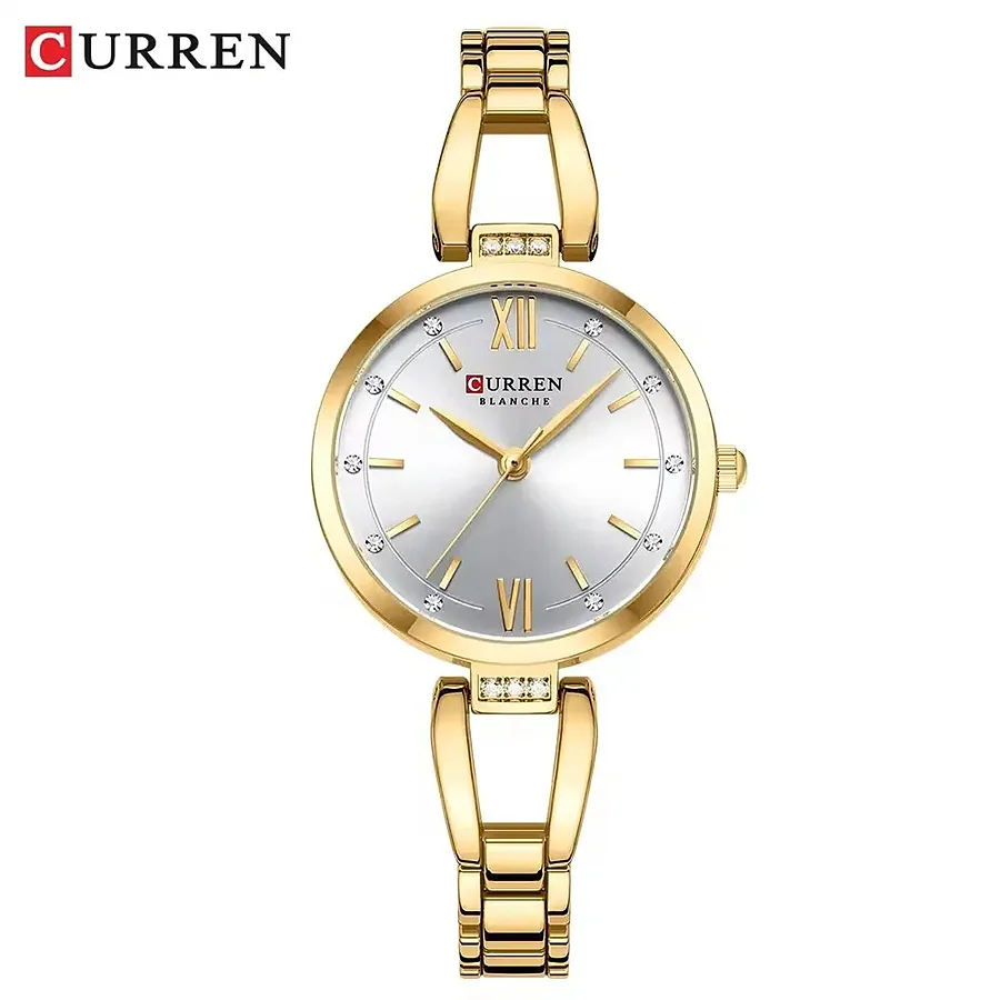 Curren 9092 en dorado y blanco, foto 1