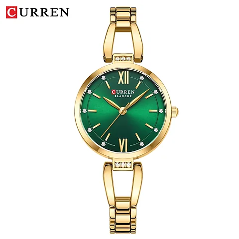Curren 9092 en dorado y verde