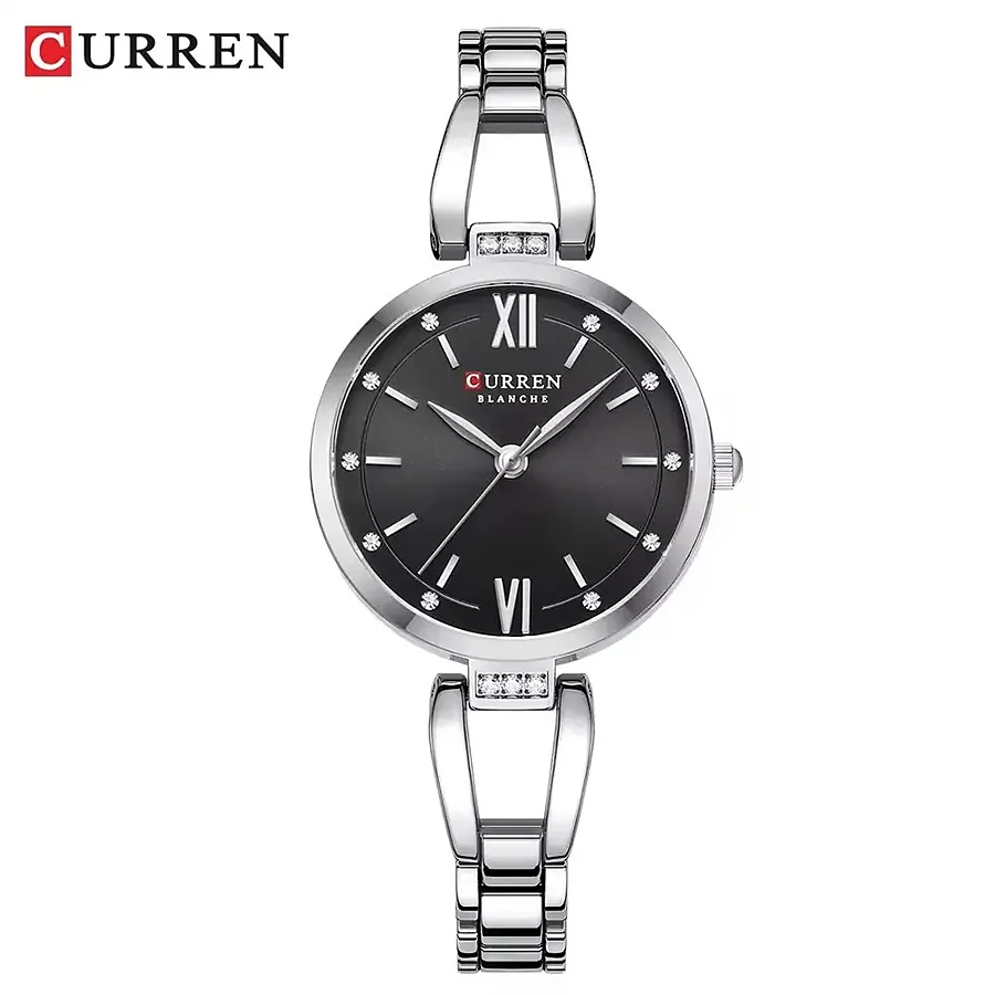 Curren 9092 en plateado y negro, foto 1