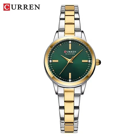 Curren 9094 en plateado y verde