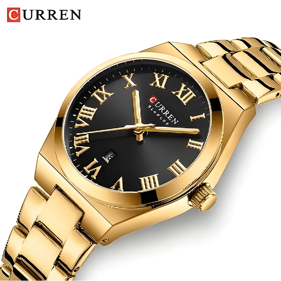 Curren 9095 en dorado y negro, foto 1