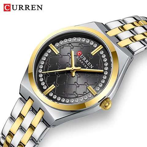 Curren 9096 en dorado y negro