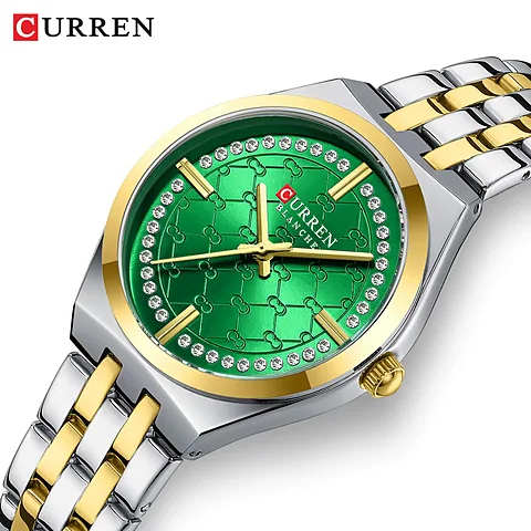 Curren 9096 en dorado y verde