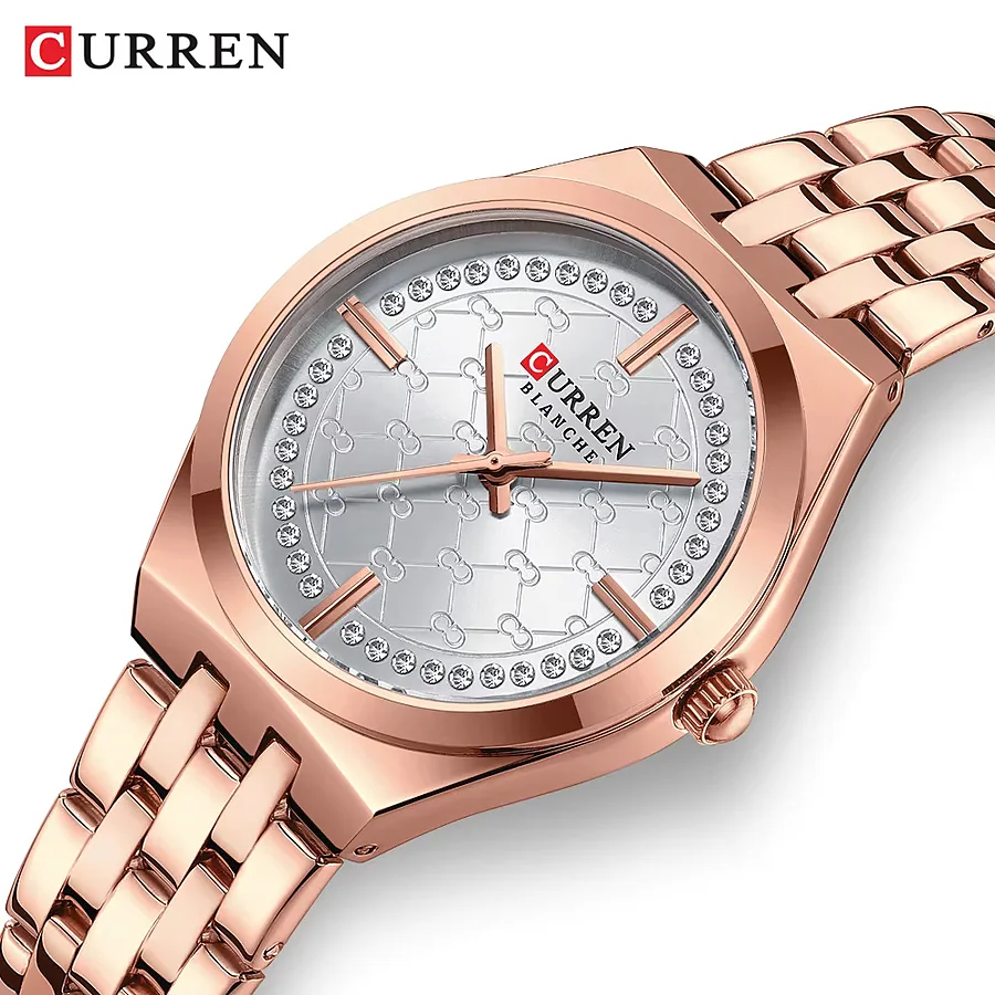 Curren 9096 en oro rosa y plateado, foto 1