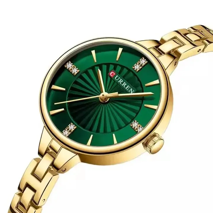 Curren 9097 en dorado y verde, foto 1