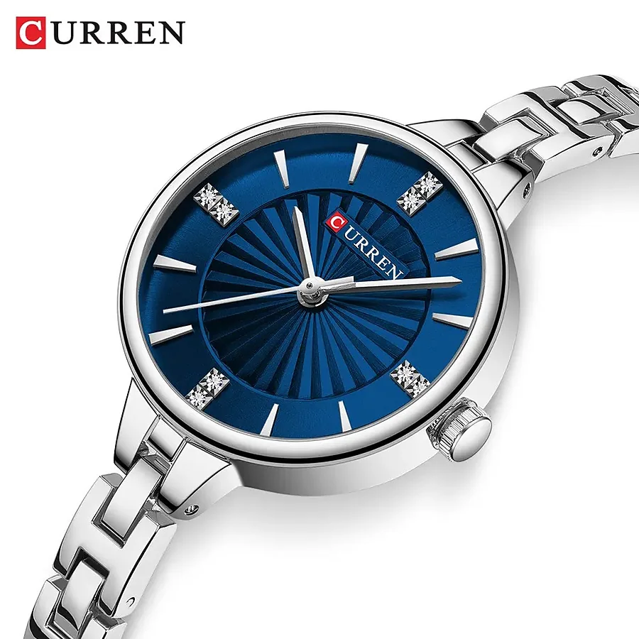 Curren 9097 en plateado y azul, foto 1