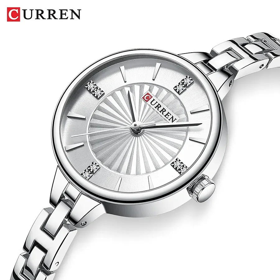 Curren 9097 en plateado y blanco, foto 1