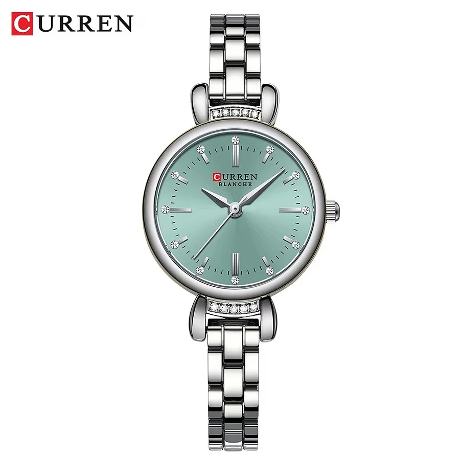 Curren 9098 en plateado y celeste, foto 1