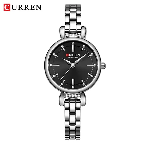 Curren 9098 en plateado y negro