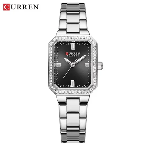 Curren 9102 en plateado y negro