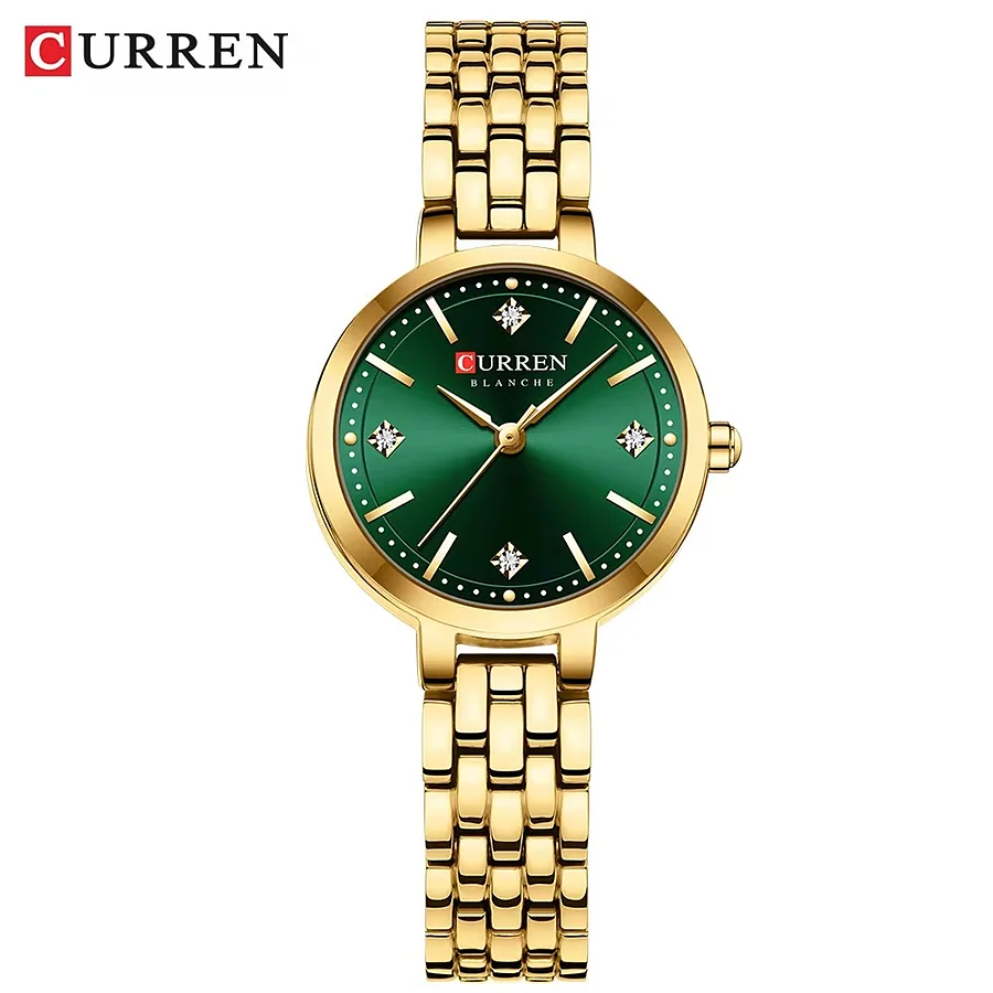 Curren 9106 en dorado y verde, foto 1