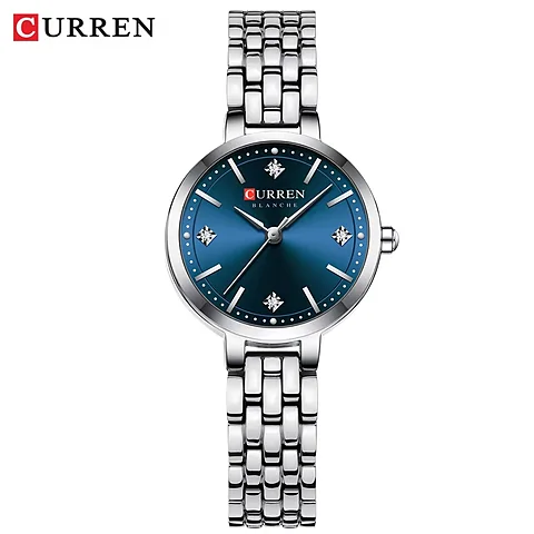 Curren 9106 en plateado y azul