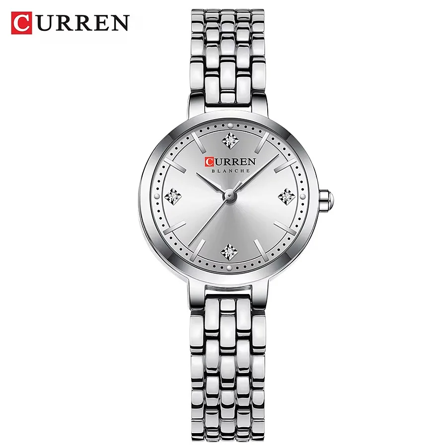 Curren 9106 en plateado y blanco, foto 1