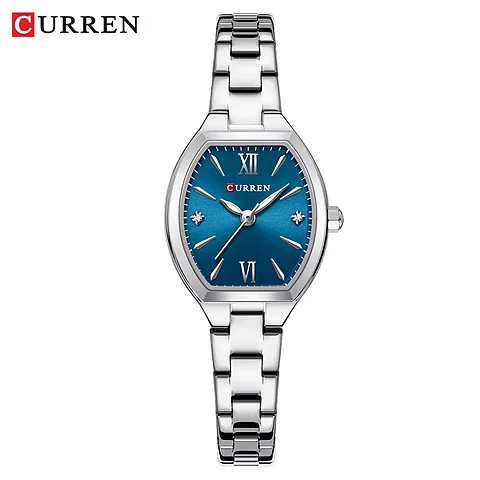 Curren 9112 en plateado y azul